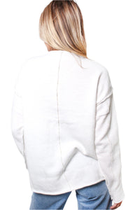Women's Inverted Long Sleeves Knit Sweater