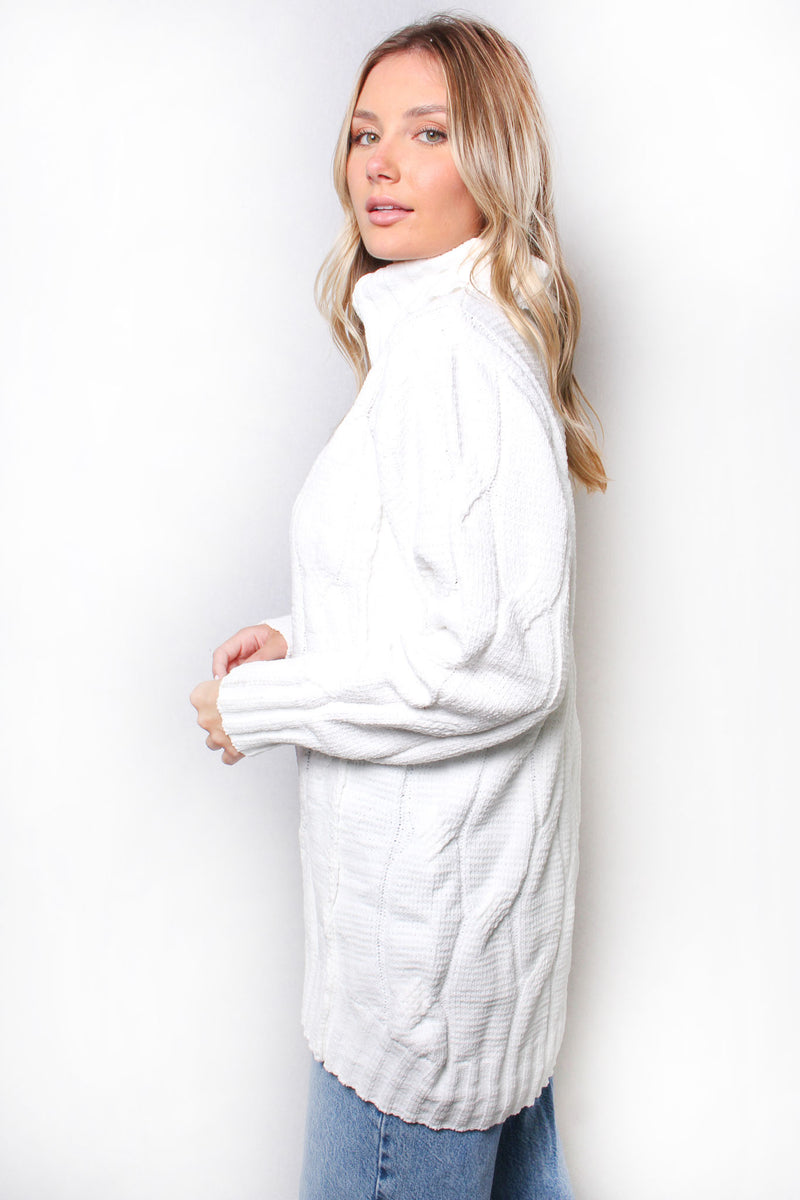 Women's Turtleneck Long Sleeves Knit Sweater
