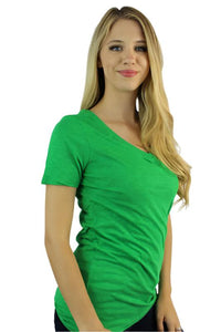 Women's V-Neck Short Sleeve Shirt