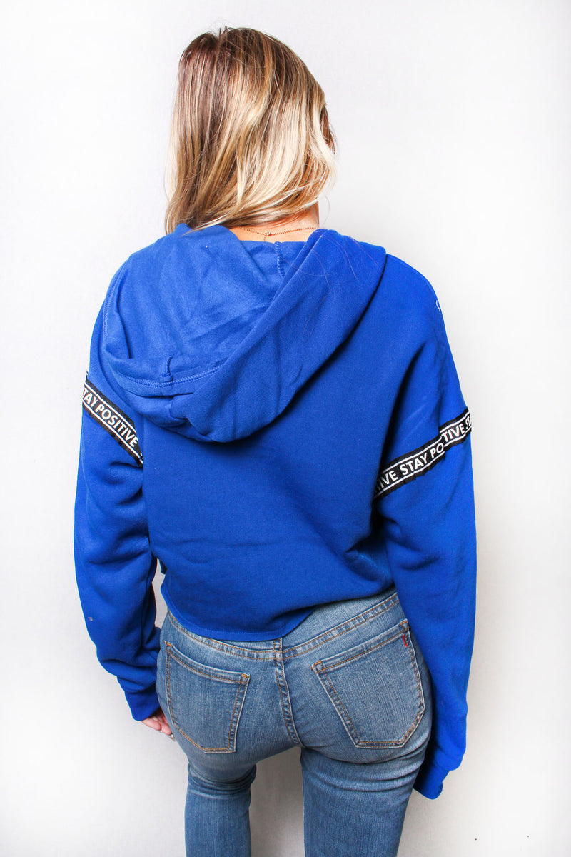 Women's Long Sleeve Drawstring Printed Hooded Jacket