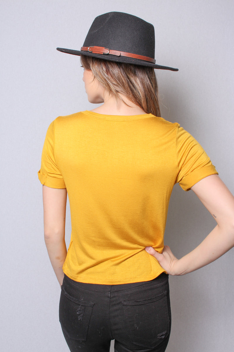 Women's Short Sleeve Round Neck Basic Top
