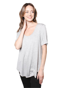 Women's Short Sleeve Scoop Neck Basic Top