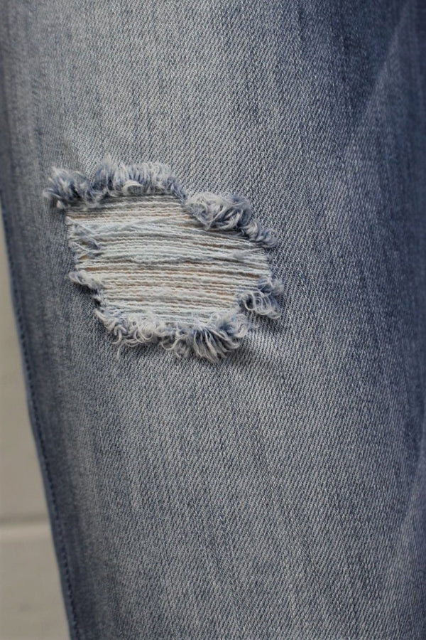 Women's Medium Wash Distressed Skinny Jeans