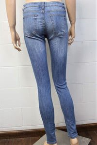 Women's Medium Wash Distressed Skinny Jeans