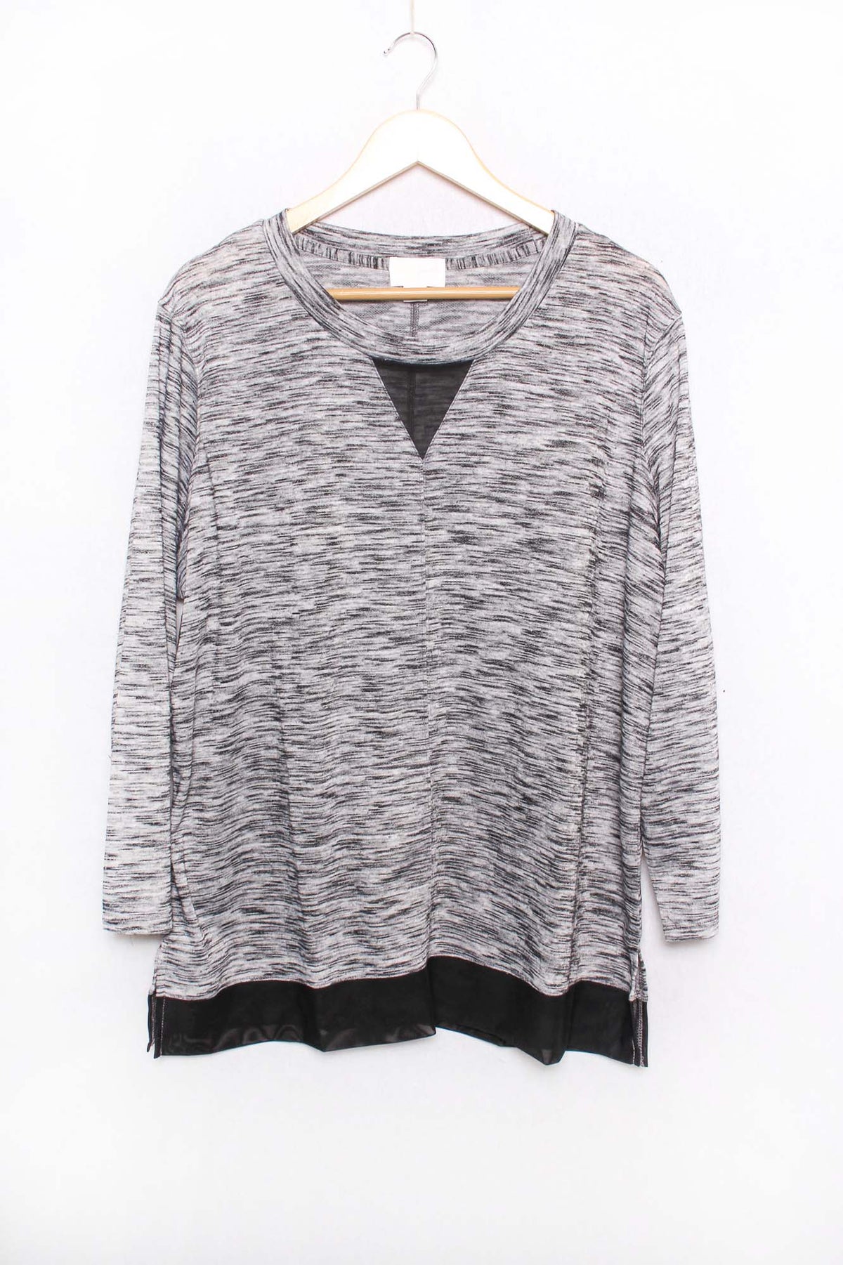 Women's Plus Long Sleeves Round Neck Top