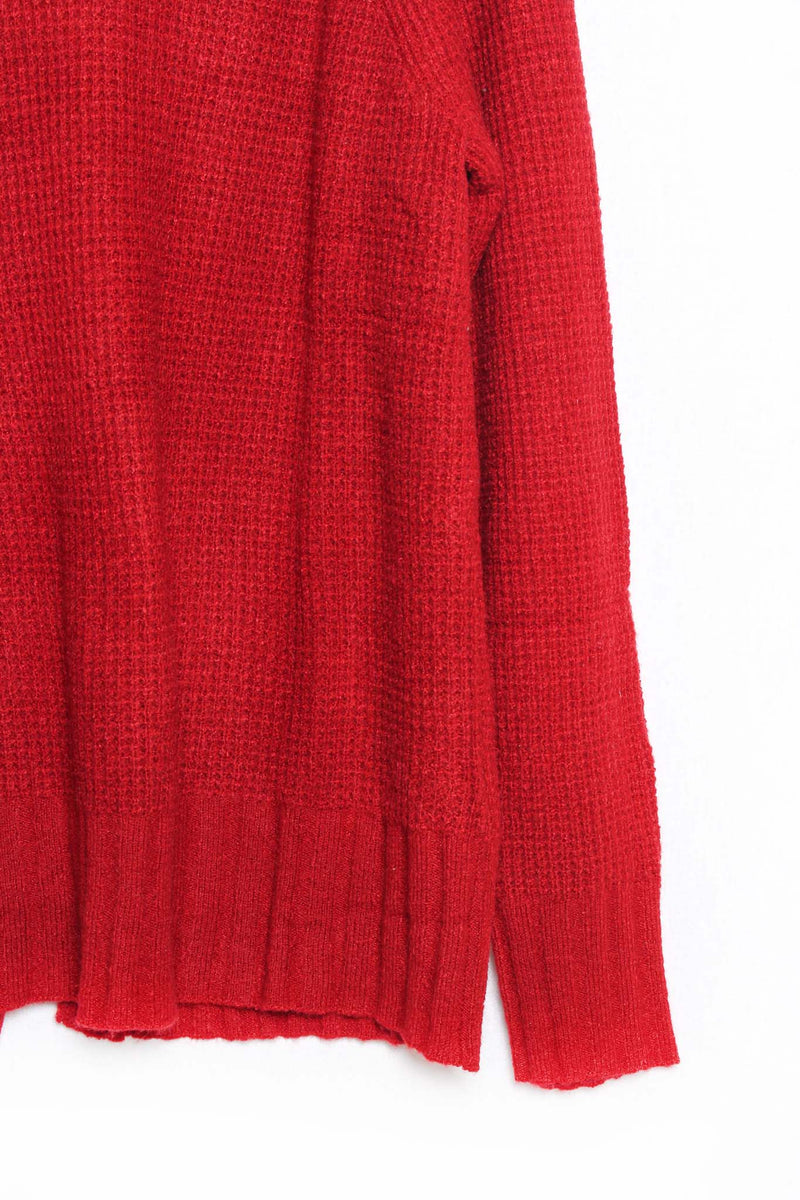 Women's High Neck Long Sleeves Knit Sweater