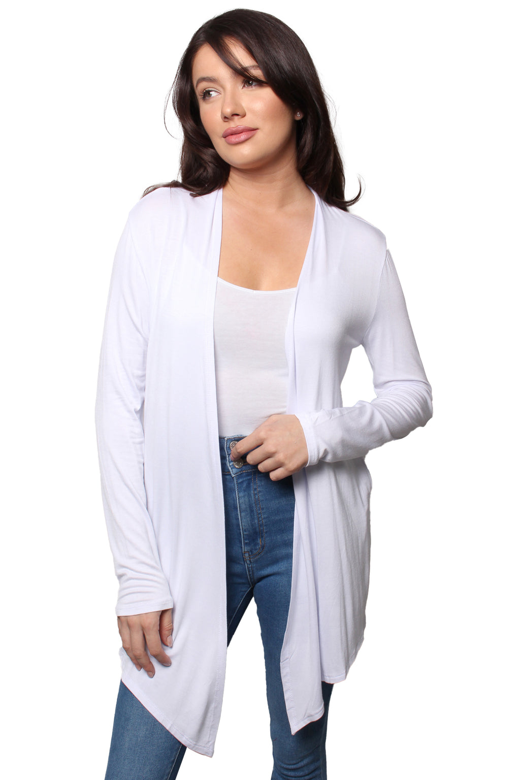 Women’s Long Sleeve Side Pocket Knitted Cardigan