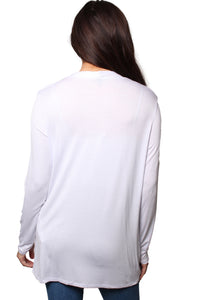 Women’s Long Sleeve Side Pocket Knitted Cardigan