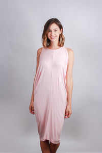 Pink Open shoulder dress