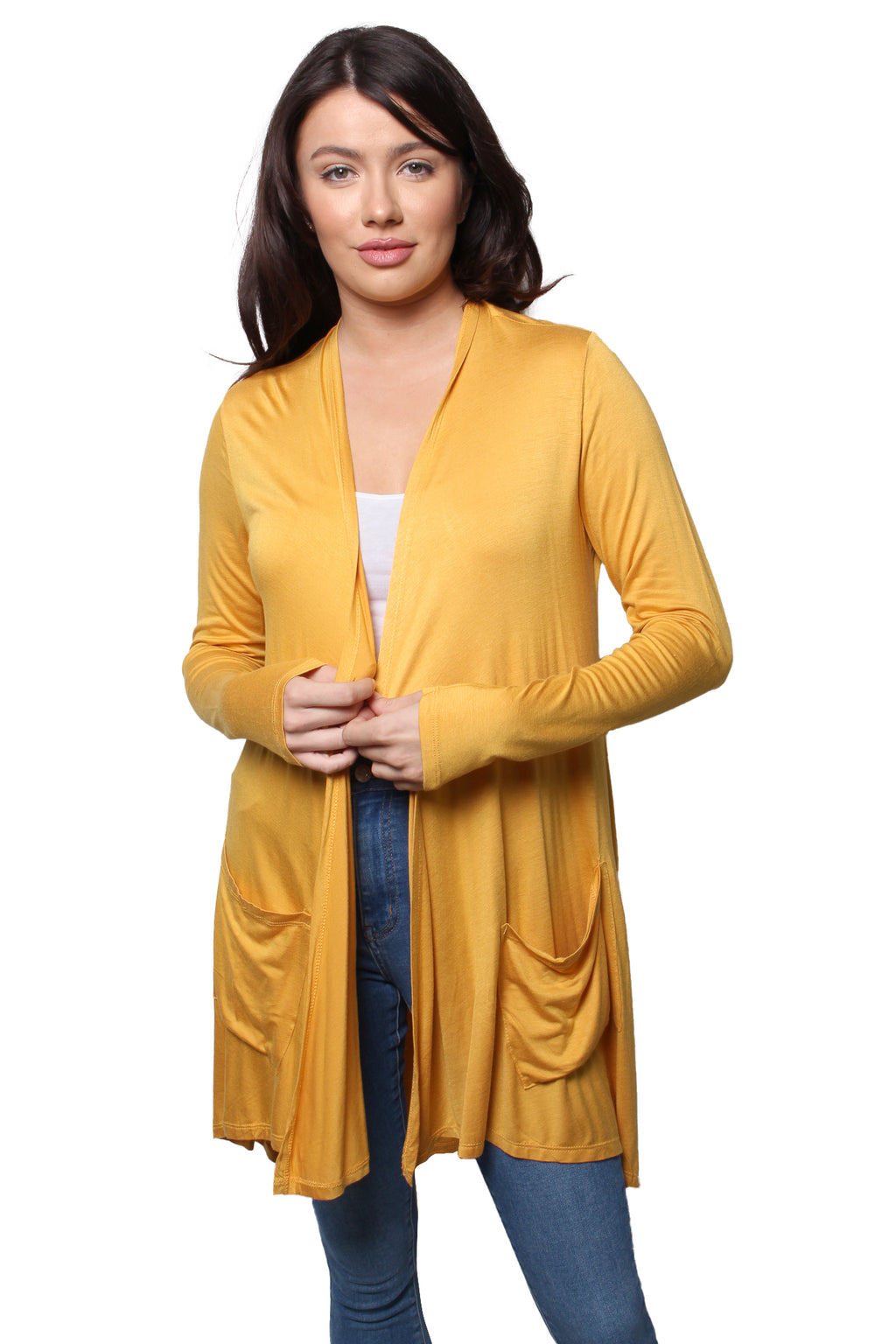 Women’s Long Sleeve Front Pocket Knitted Cardigan