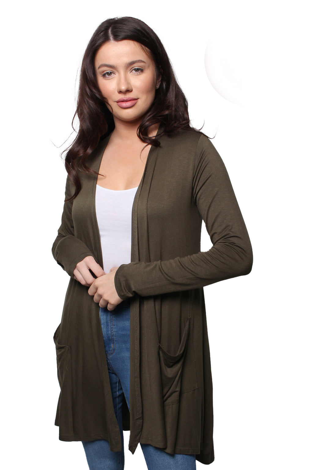 Women’s Long Sleeve Front Pocket Knitted Cardigan