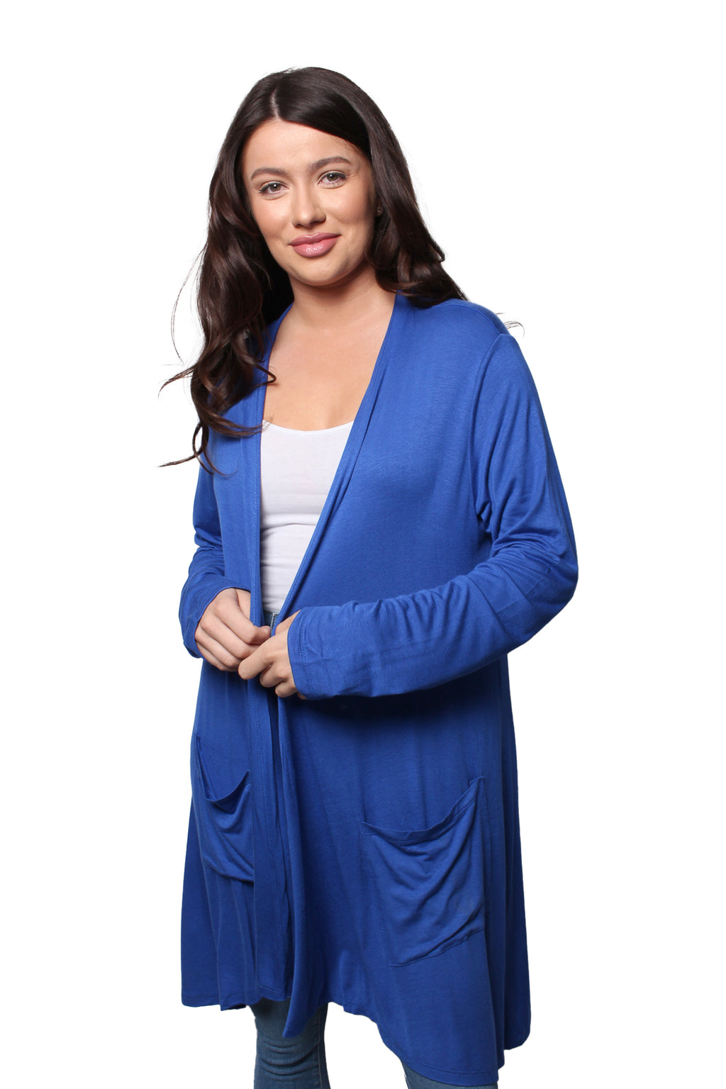 Women’s Long Sleeve Front Pocket Knitted Cardigan