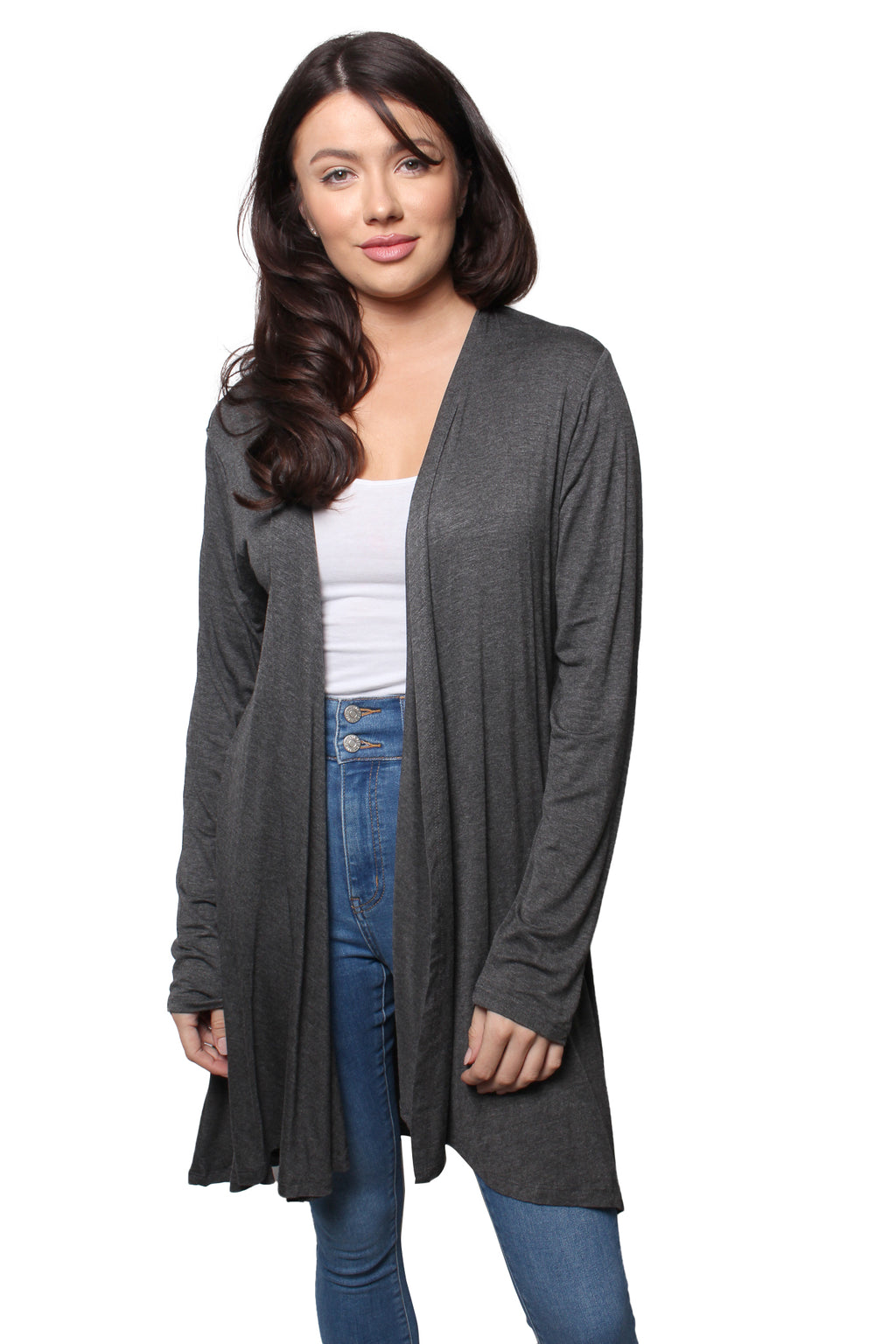 Women’s Long Sleeve No Pocket Knitted Cardigan