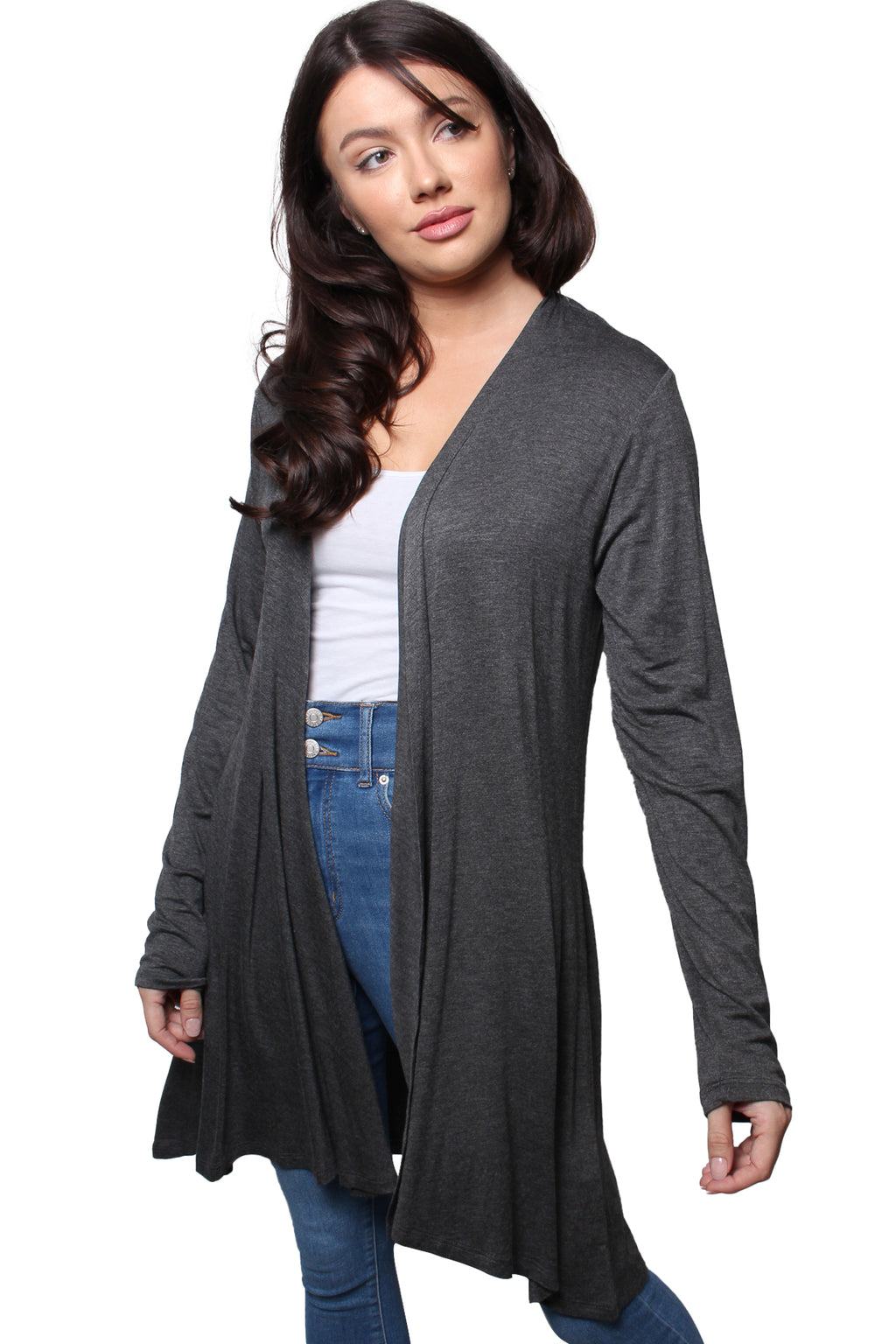 Women’s Long Sleeve No Pocket Knitted Cardigan