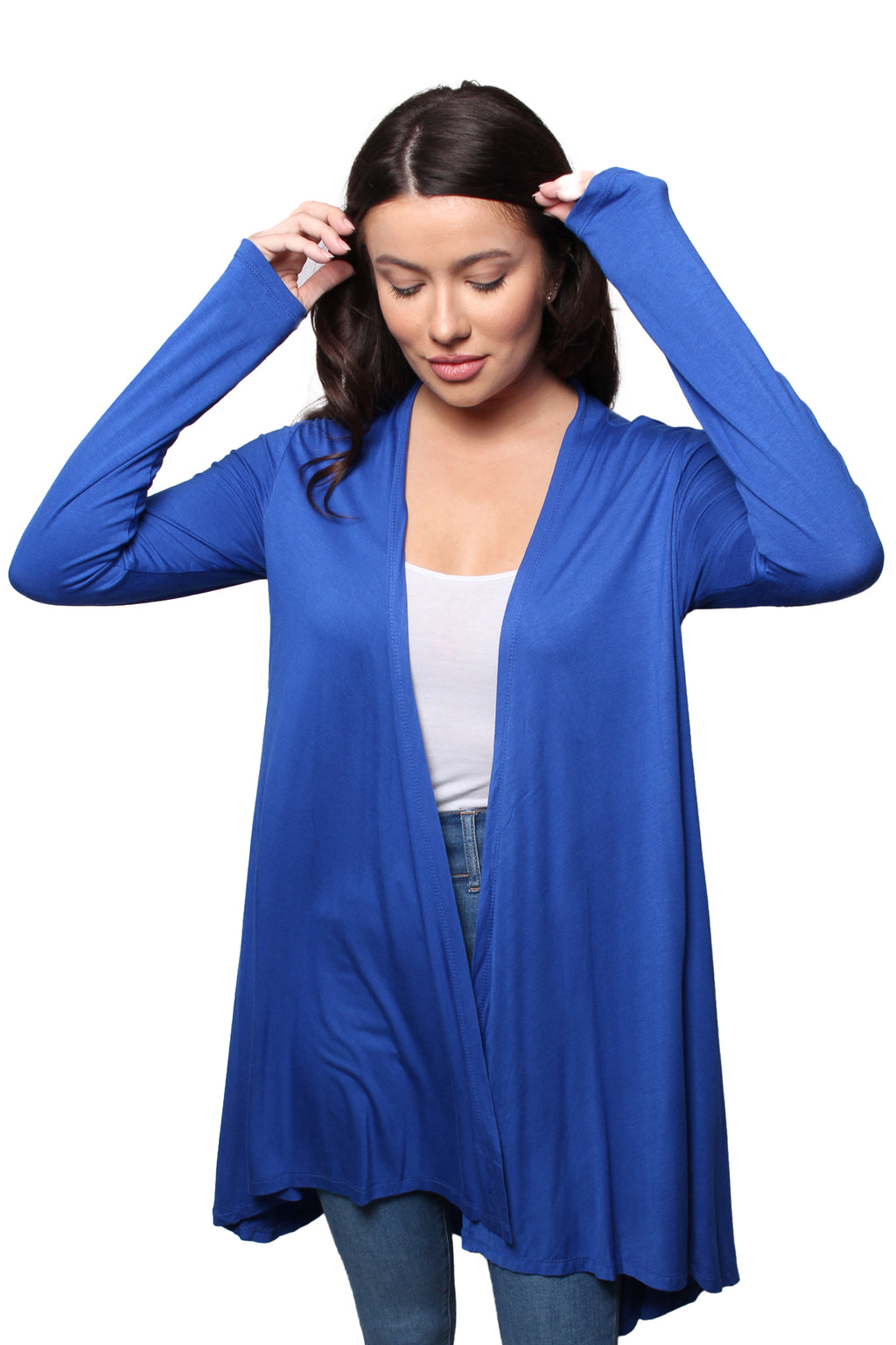 Women’s Long Sleeve No Pocket Knitted Cardigan
