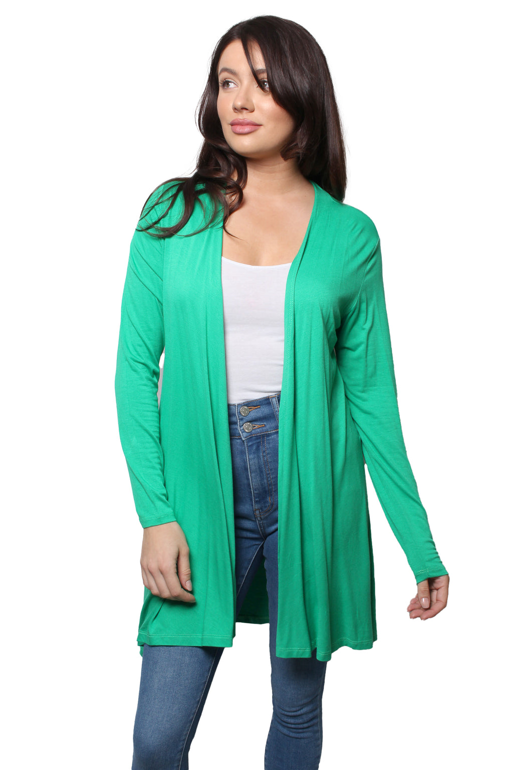 Women’s Long Sleeve No Pocket Knitted Cardigan