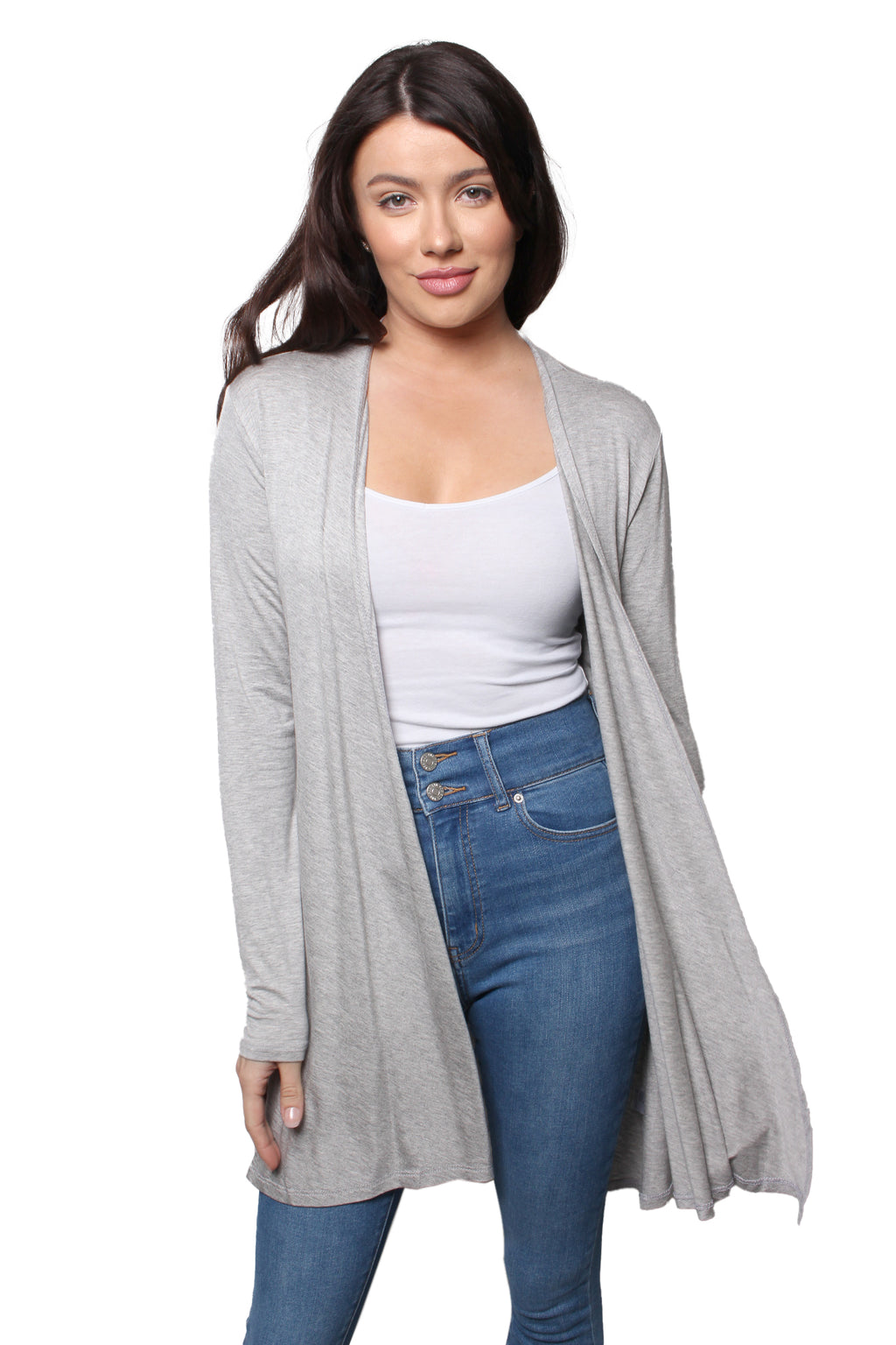 Women’s Long Sleeve No Pocket Knitted Cardigan