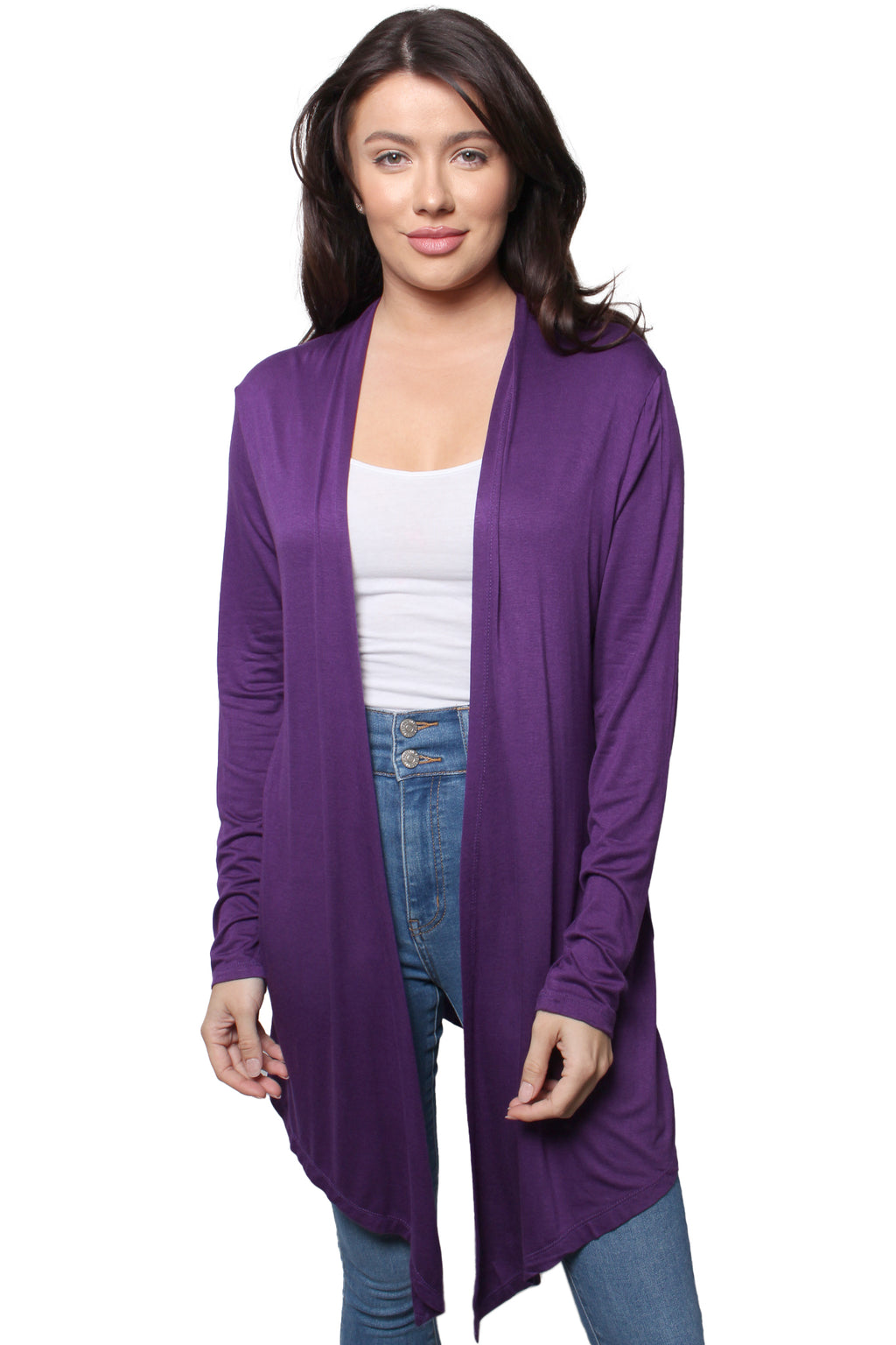 Women’s Long Sleeve Waterfall Knitted Cardigan