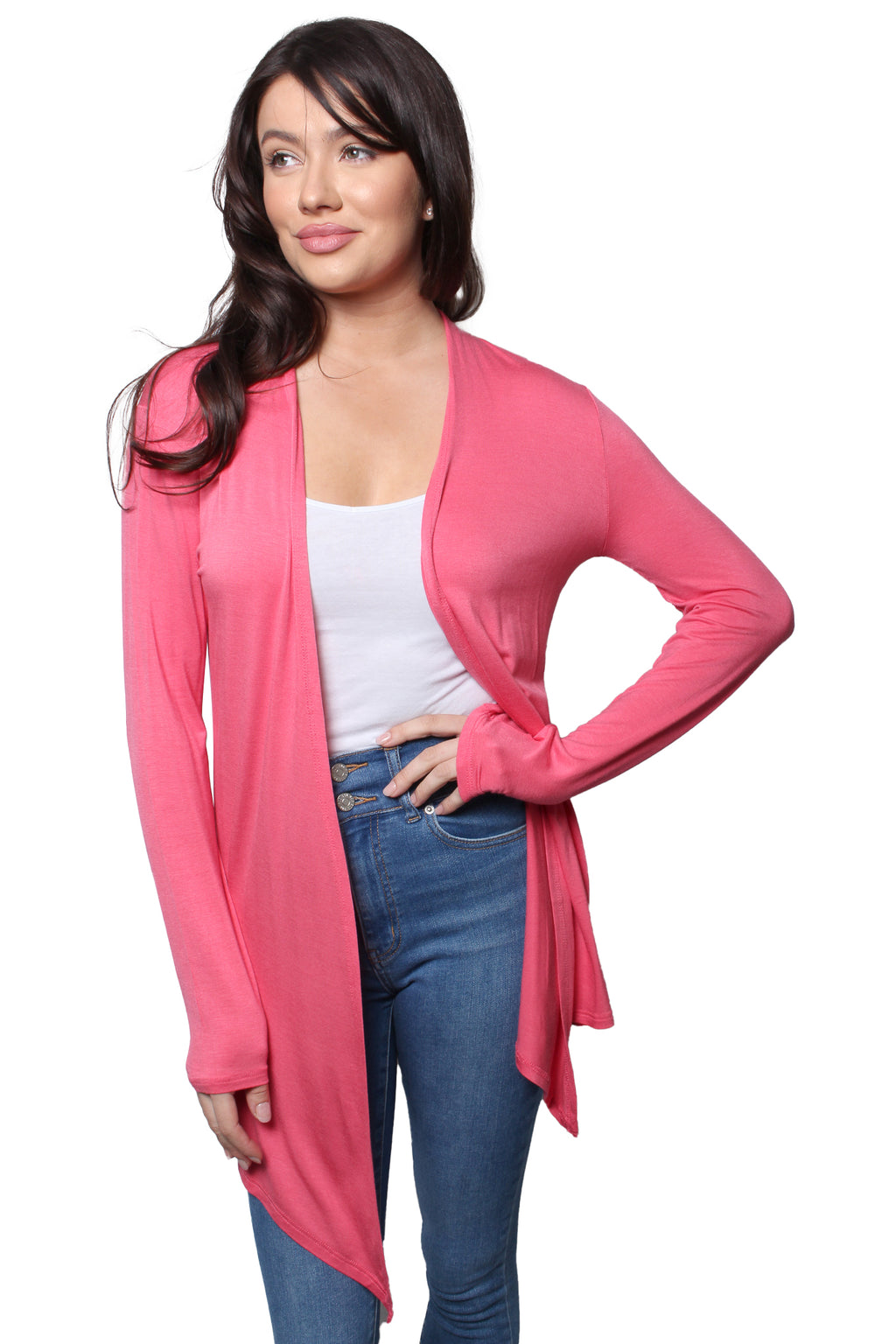 Women’s Long Sleeve Waterfall Knitted Cardigan