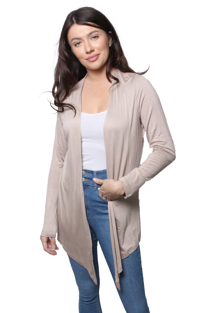 Women’s Long Sleeve Waterfall Knitted Cardigan
