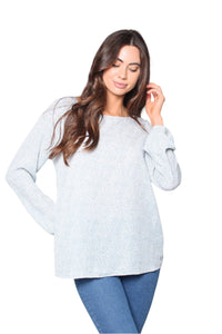 Women's Printed Long Sleeves Criss Cross Back Top