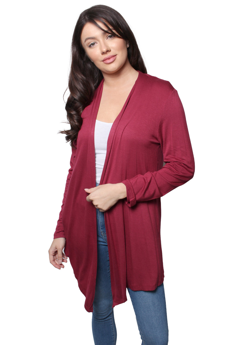 Women’s Long Sleeve Waterfall Knitted Cardigan