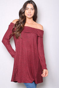 Women's Off The Shoulder Long Sleeves Tunic