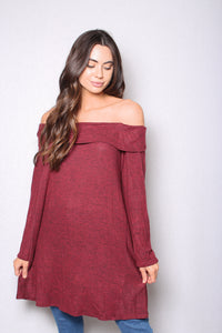 Women's Off The Shoulder Long Sleeves Tunic