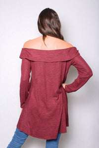Women's Off The Shoulder Long Sleeves Tunic