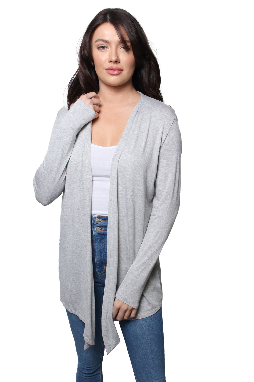 Women’s Long Sleeve Waterfall Knitted Cardigan