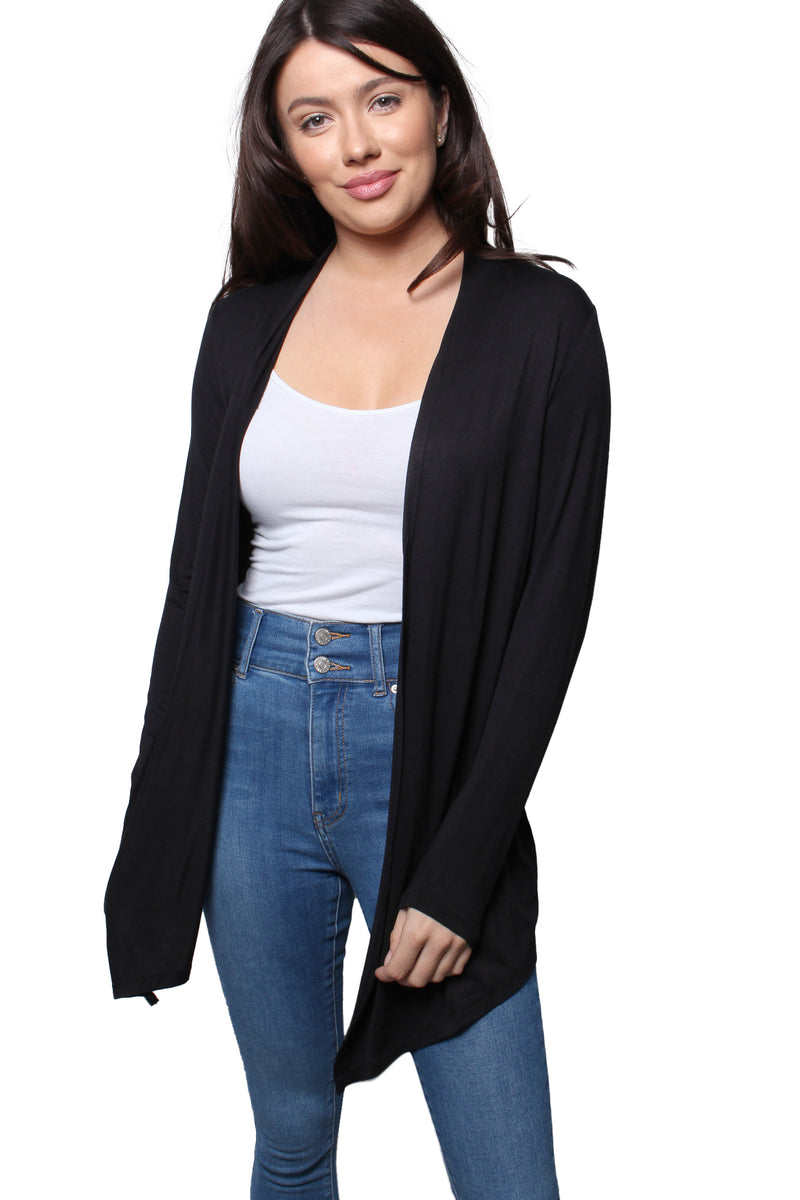 Women’s Long Sleeve Waterfall Knitted Cardigan