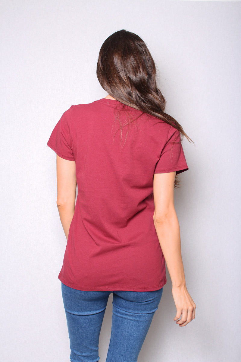 Women's V Neck Short Sleeve T-Shirt