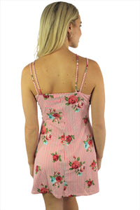 Women's Mini Dress with Floral Design