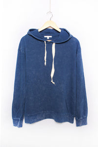 Women's Long Sleeves Drawstring Washed Hoodie