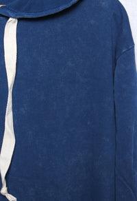 Women's Long Sleeves Drawstring Washed Hoodie