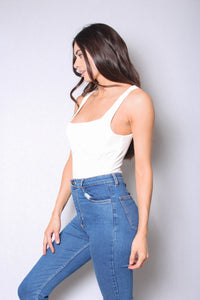 Women's Sleeveless Ribbed Bustier Bodysuit