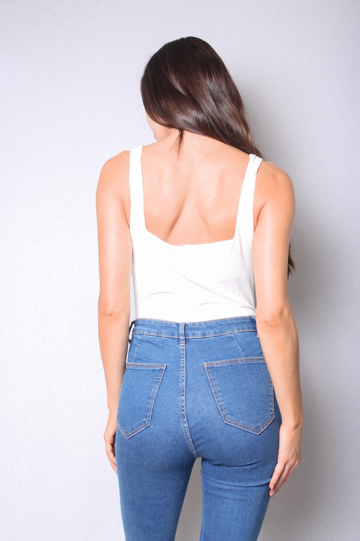 Women's Sleeveless Ribbed Bustier Bodysuit