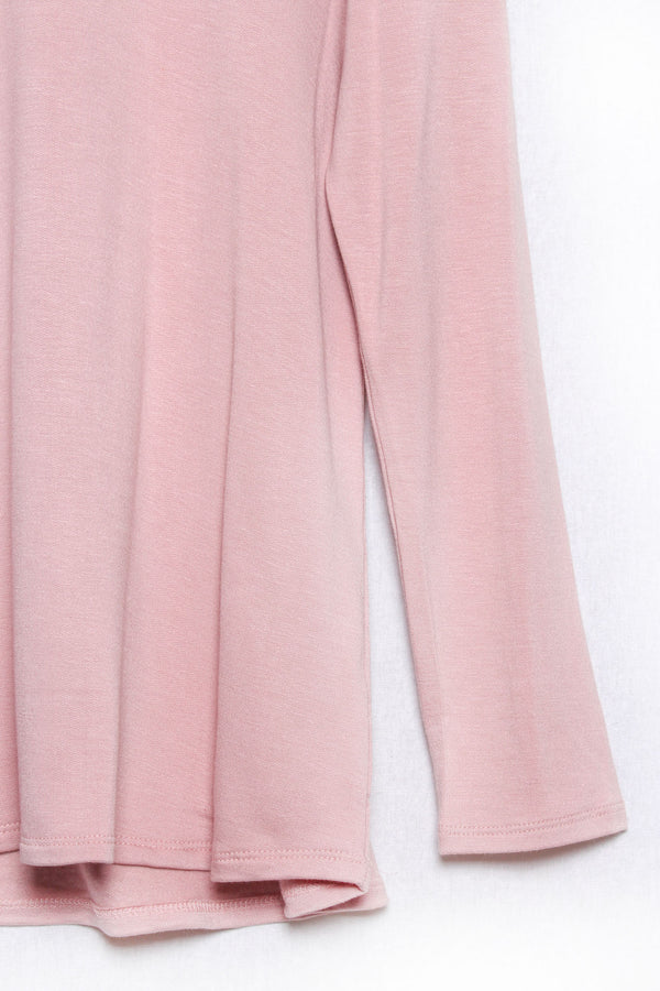 Women's Long Sleeve Round Neck Solid Top