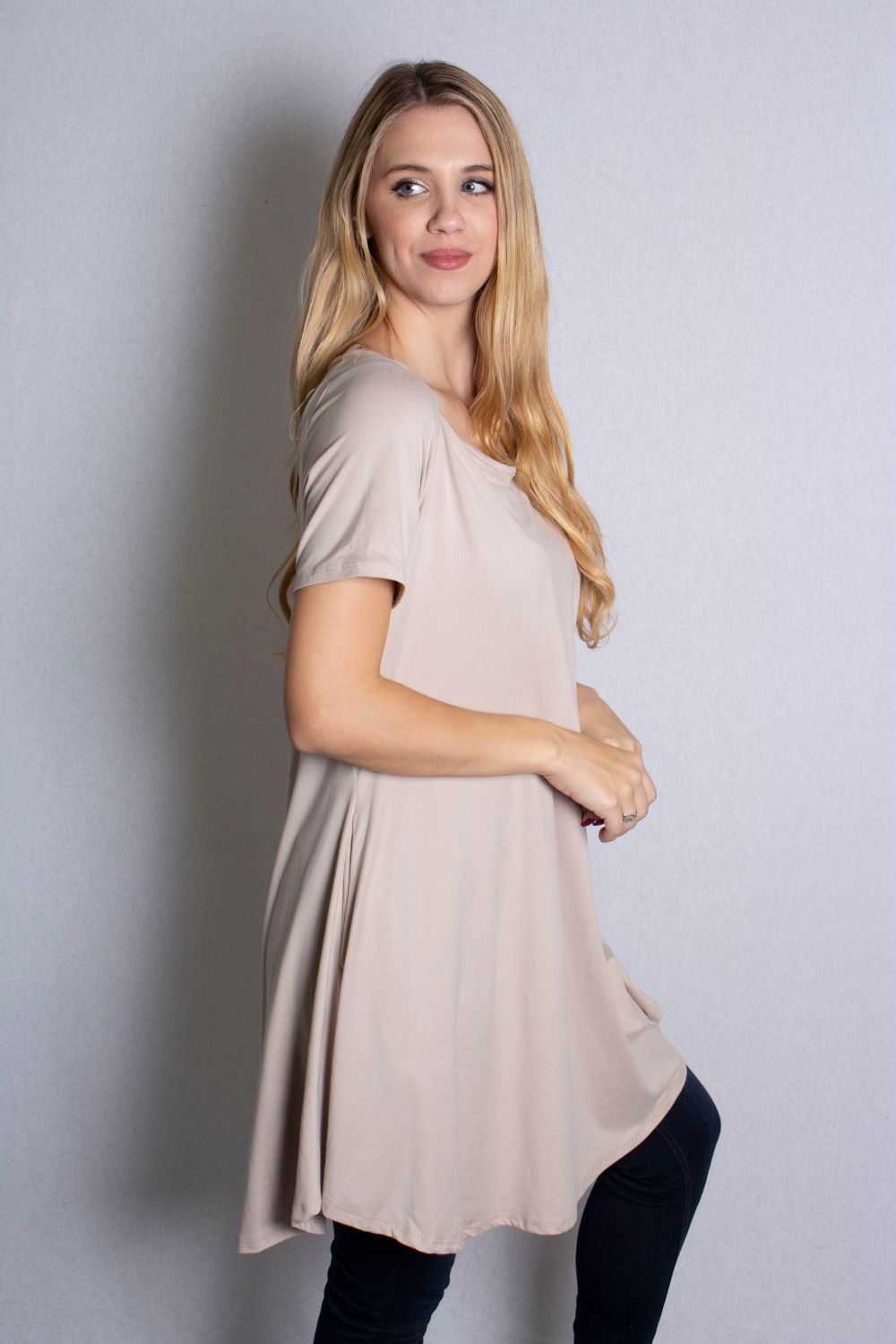 Women's Short Sleeve Pocket Dress