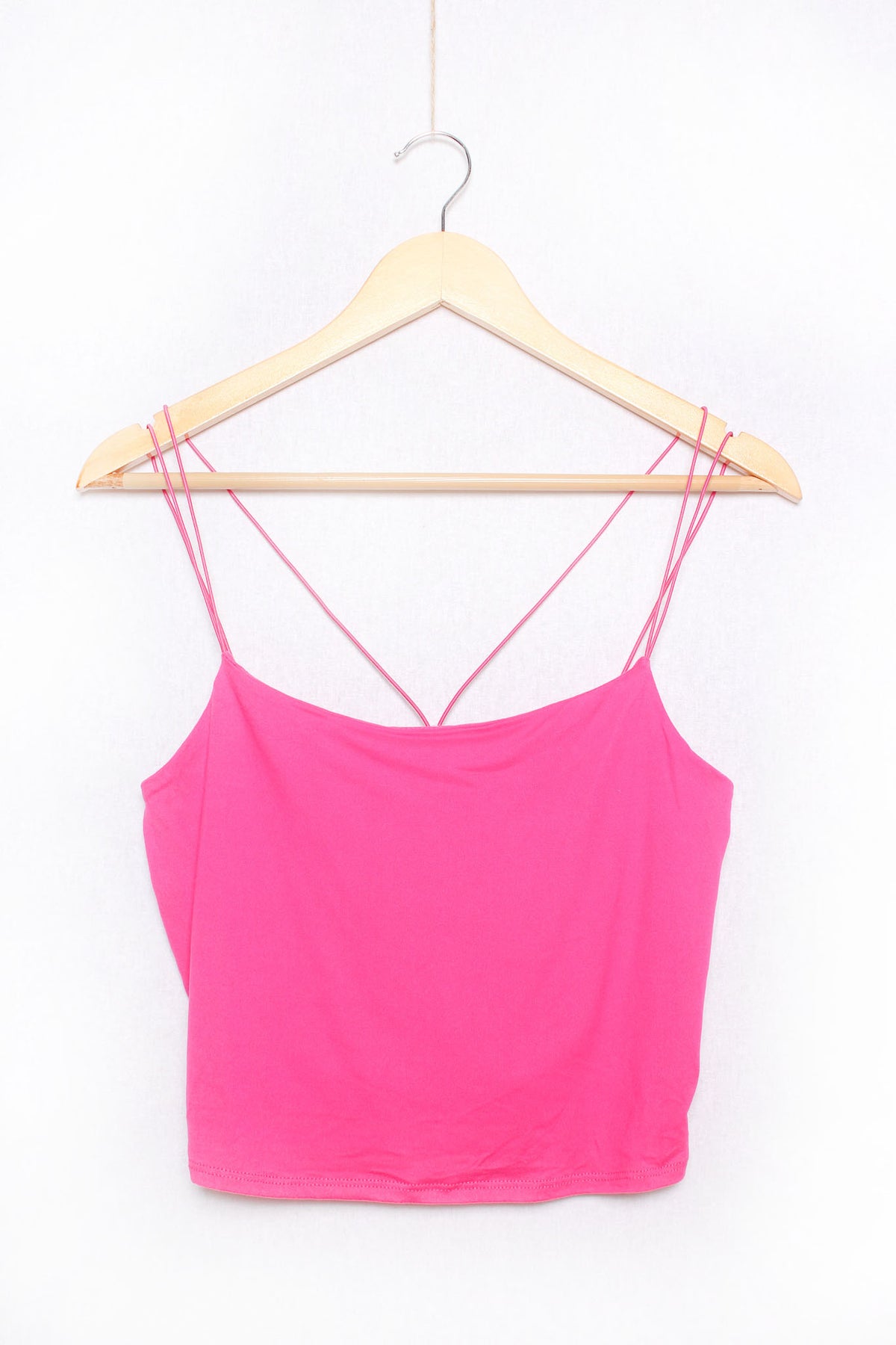 Women's Sleeveless Spaghetti Strap Solid Tank Top