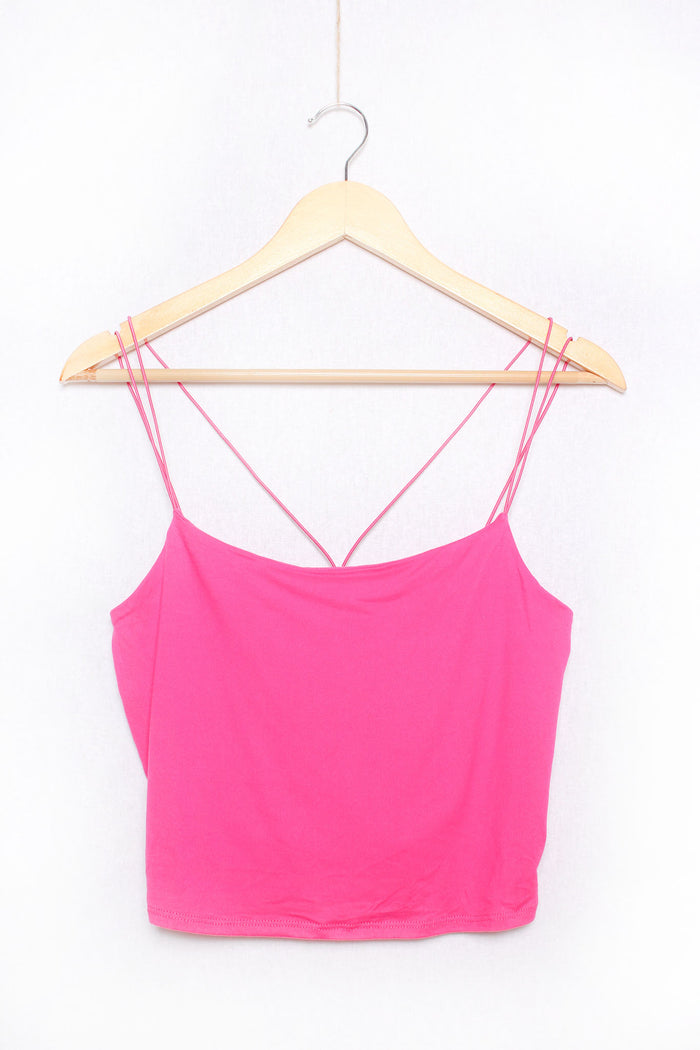 Women's Sleeveless Spaghetti Strap Solid Tank Top