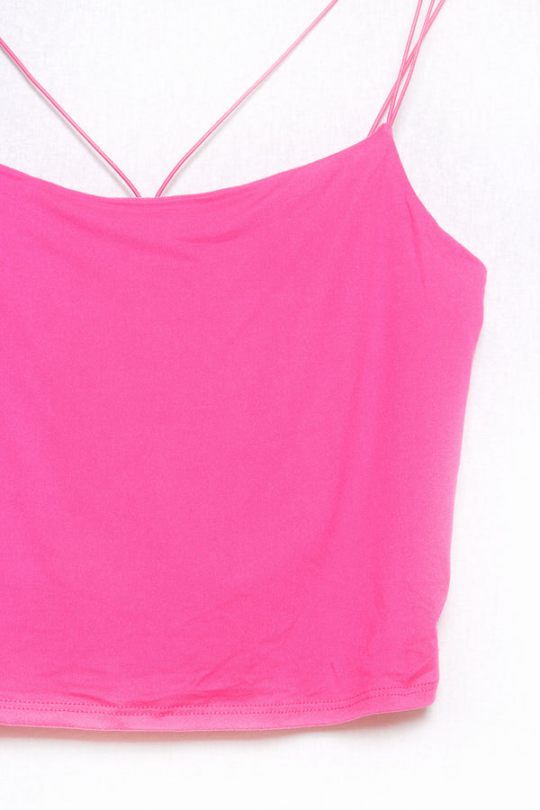Women's Sleeveless Spaghetti Strap Solid Tank Top