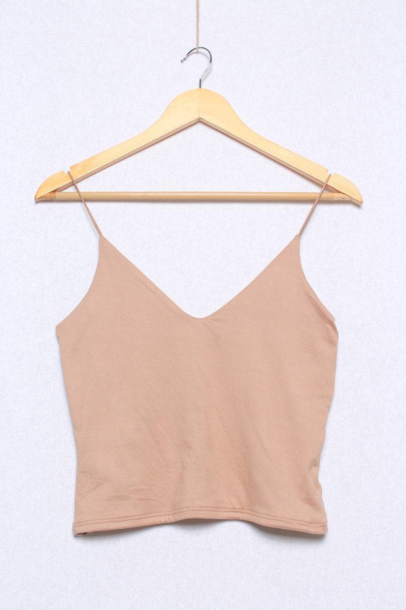 Women's Sleeveless Spaghetti Strap Solid Tank Top