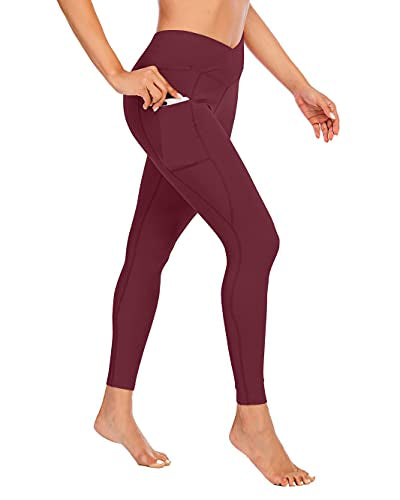 Women's Crossover High Waisted Side Pocket Legging