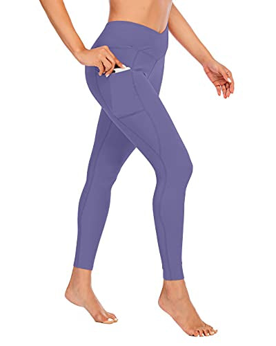 Women's Crossover High Waisted Side Pocket Legging