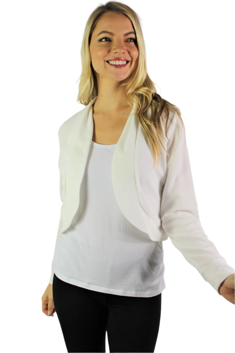 Women's Long Sleeve Open Front Mini Blazer