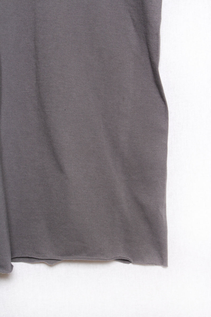 Women's Short Sleeve Reverse Stitch Raw Hem Oversize T-Shirt