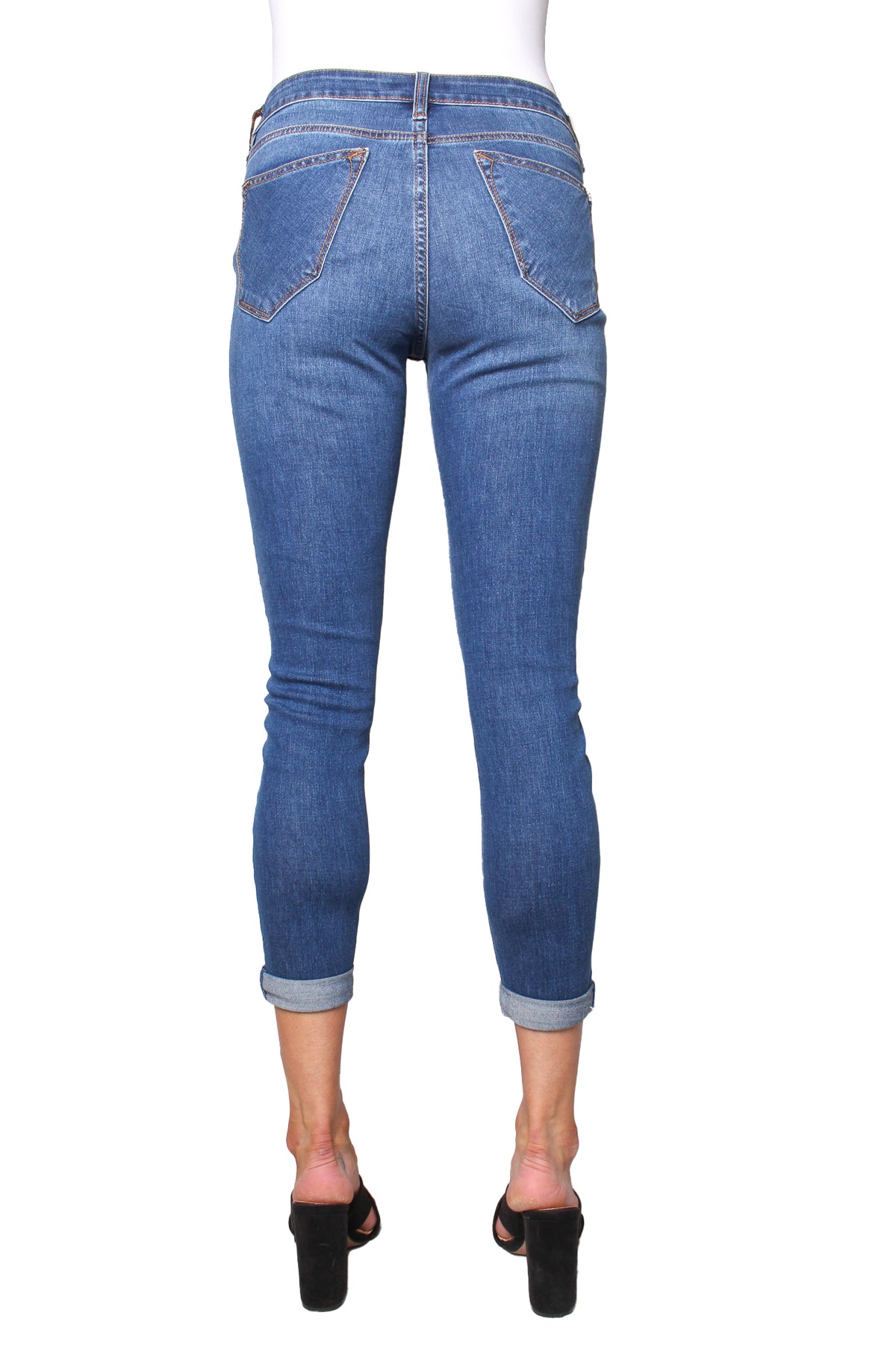 Women's High Waisted Tattered Jeans