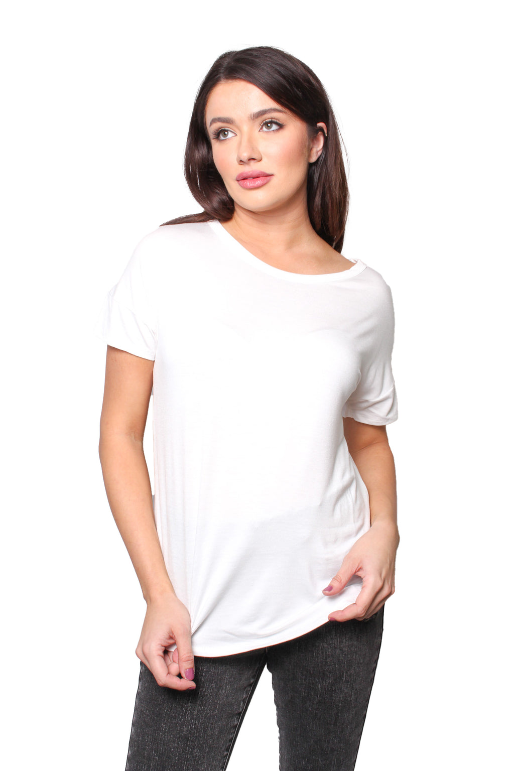 Women's Short Sleeve Round Neck Basic Top