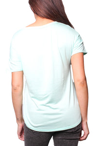 Women's Short Sleeve Round Neck Basic Top